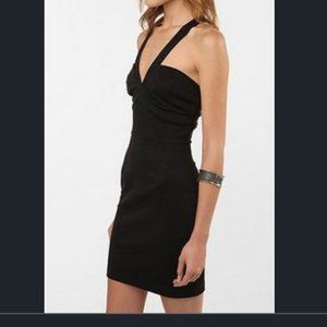 Silence + Noise ponte cross-back bustier dress